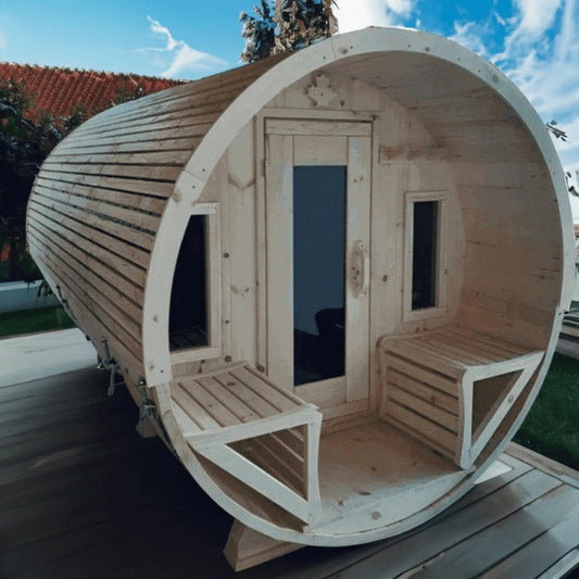 True North 9’ Barrel 8-Person Sauna