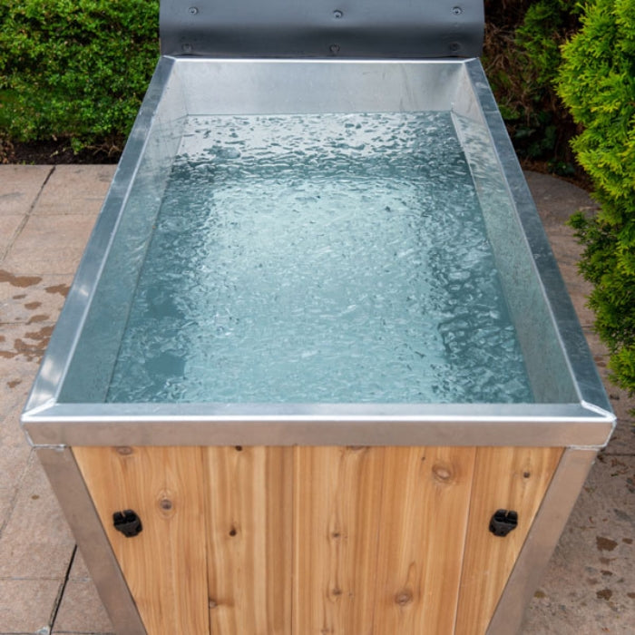 Bathtub-Style White Cedar Polar Plunge Tub