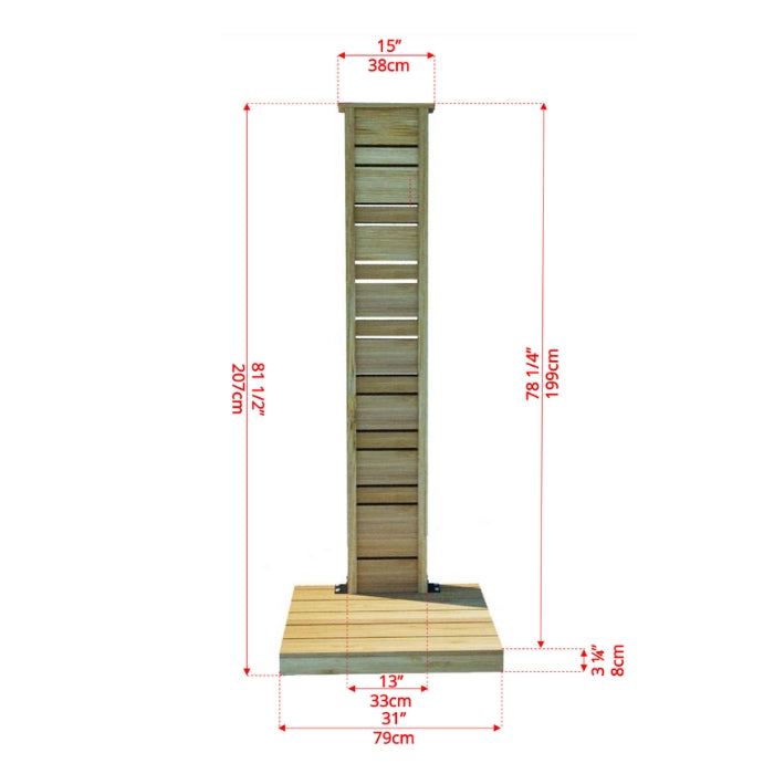 Sierra Outdoor Pillar Shower