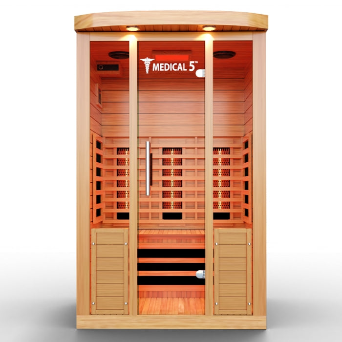 Medical5 Ultra Full Spectrum Infrared 3-Person Indoor Natural Hemlock Sauna