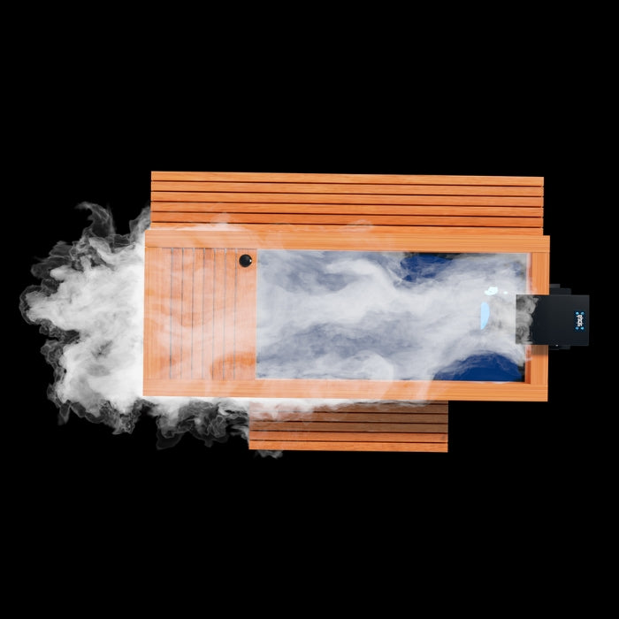 Frozen9 Combination Cold Plunge and Hot Tub with Accessories and Steam Generator for persons up to 6’7” 375 lbs.