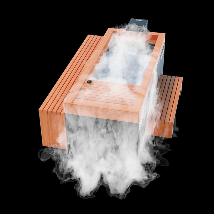 Frozen9 Combination Cold Plunge and Hot Tub with Accessories and Steam Generator for persons up to 6’7” 375 lbs.