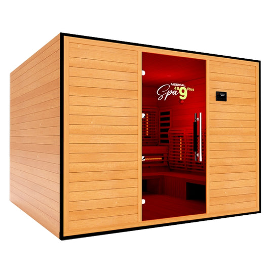 Commercial Spa489Plus Full Spectrum Infrared 9-Person Sauna plus Heat-Resistant Android Tablet