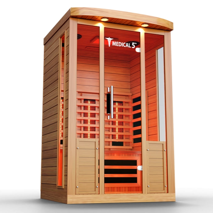 Medical5 Ultra Full Spectrum Infrared 3-Person Indoor Natural Hemlock Sauna