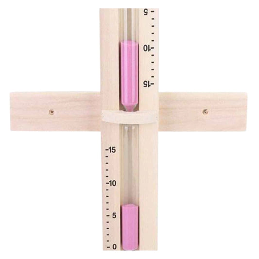 Wall-Mounted 15-Minute Red Cedar Sand Timer
