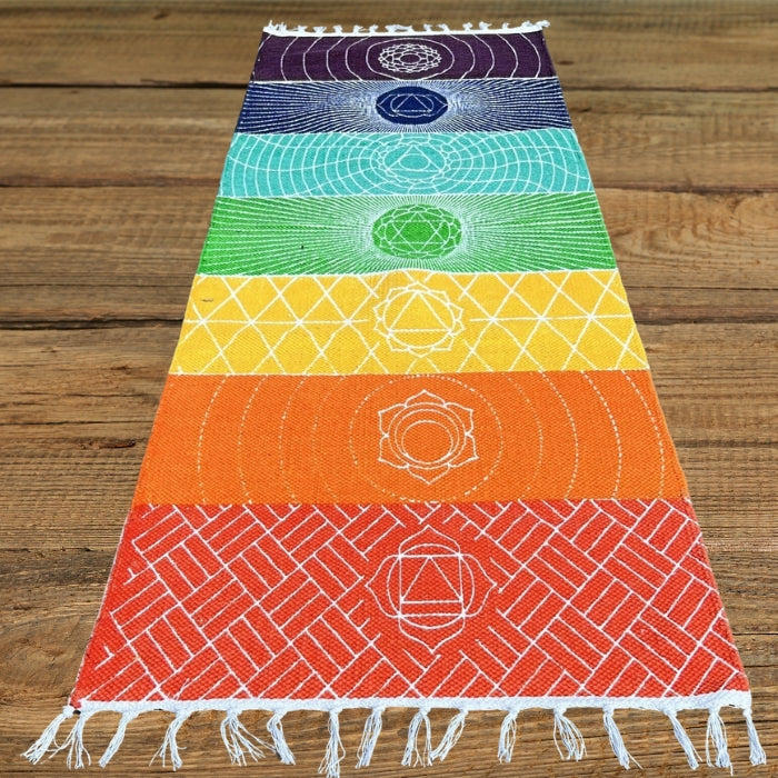 Chakra Hot Yoga Mat 80x24 inches