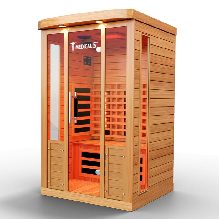 Medical5 Ultra Full Spectrum Infrared 3-Person Indoor Natural Hemlock Sauna