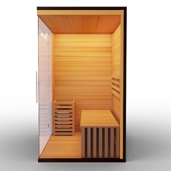Traditional7 Indoor 3-Person Natural Hemlock Hybrid Sauna
