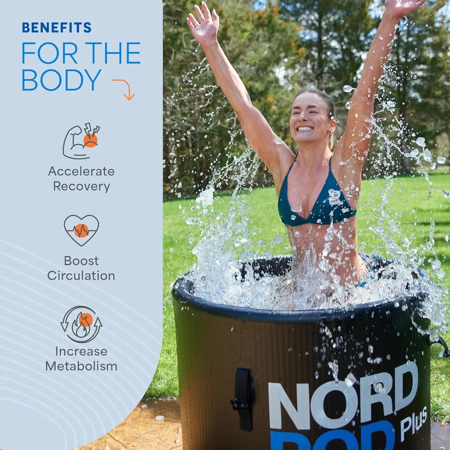 NordPod Plus and Elite Portable Cold Plunge Tub for one or two persons