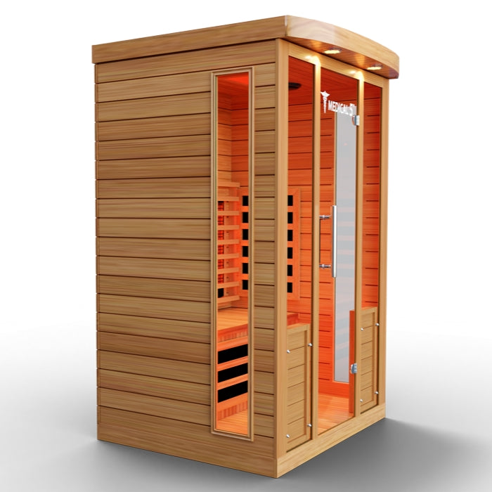 Medical5 Ultra Full Spectrum Infrared 3-Person Indoor Natural Hemlock Sauna
