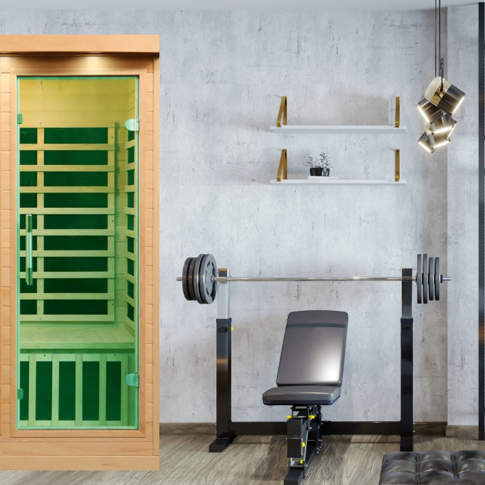 Tremblant 1-Person Indoor FAR Infrared Canadian Hemlock Sauna