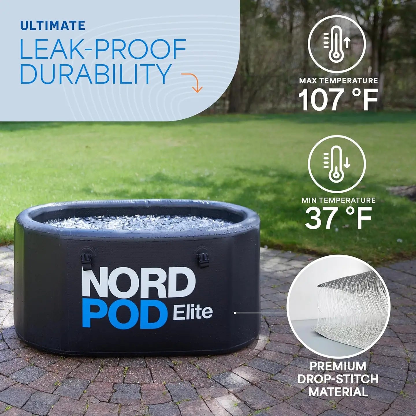 NordPod Plus and Elite Portable Cold Plunge Tub for one or two persons