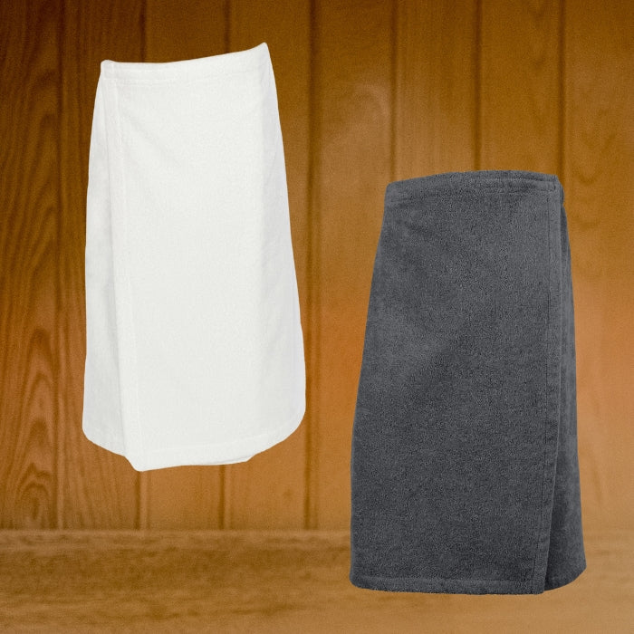 Set of 2 Women's 100% Turkish Cotton Luxury Sauna Wraps