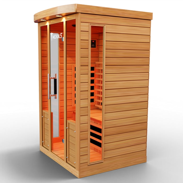 Medical5 Ultra Full Spectrum Infrared 3-Person Indoor Natural Hemlock Sauna