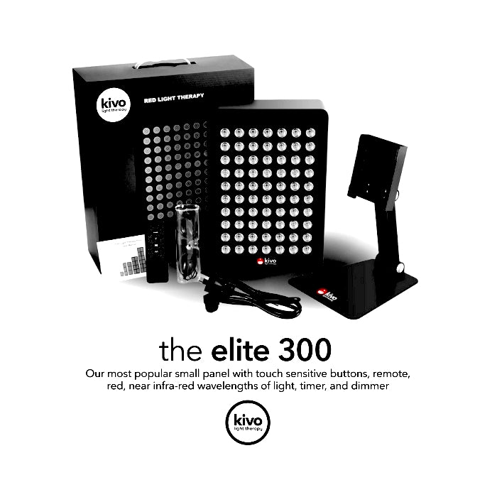 Elite 300 Premium Small Portable Red Light Therapy Panel with Stand