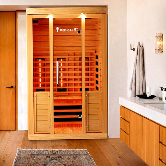 Medical5 Ultra Full Spectrum Infrared 3-Person Indoor Natural Hemlock Sauna