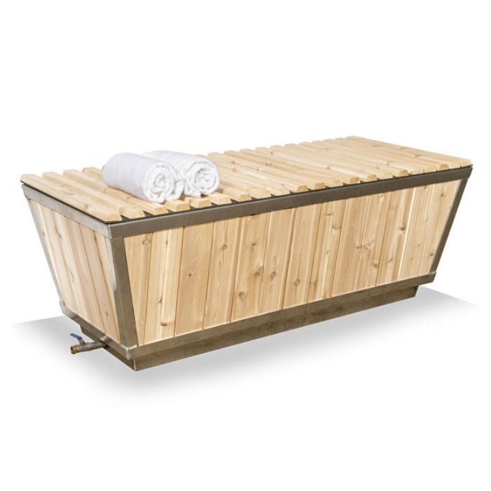 Bathtub-Style White Cedar Polar Plunge Tub