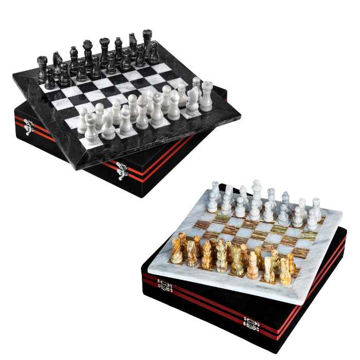 Onyx Marble Chess Set for inside the Sauna