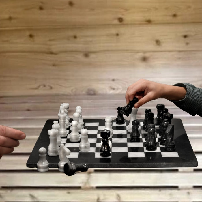 Onyx Marble Chess Set for inside the Sauna