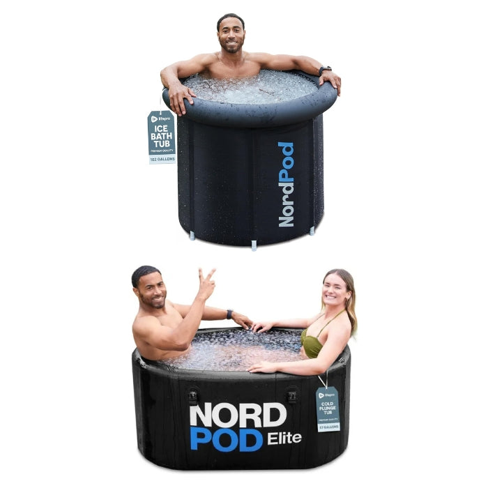 NordPod Plus and Elite Portable Cold Plunge Tub for one or two persons
