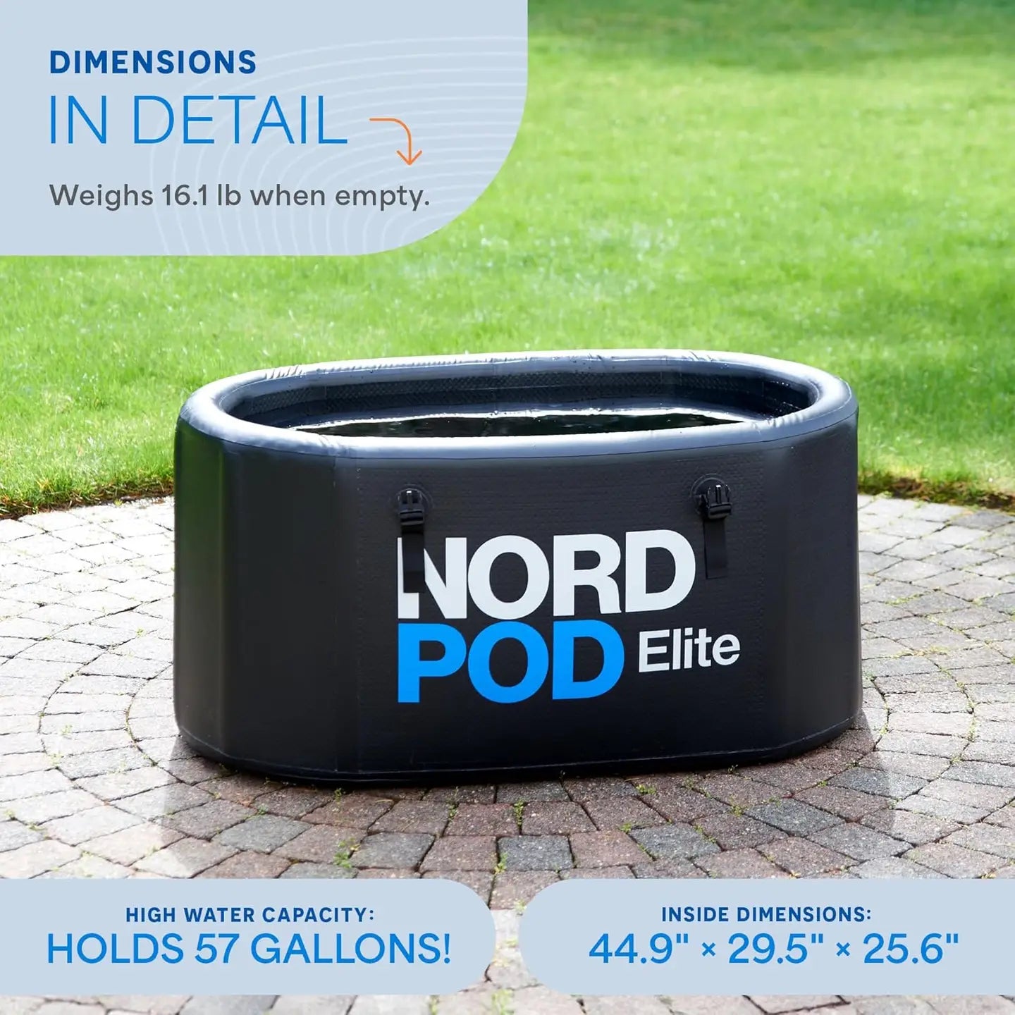 NordPod Plus and Elite Portable Cold Plunge Tub for one or two persons