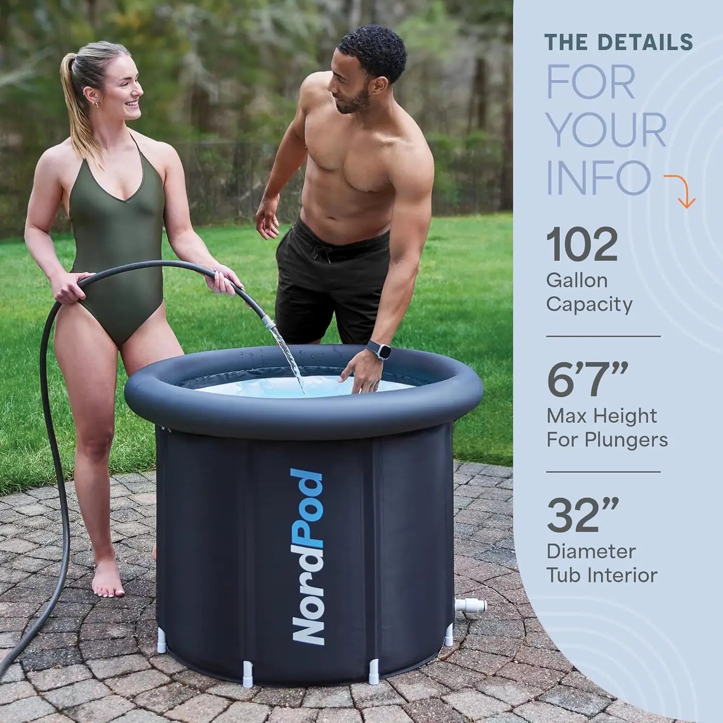 NordPod Recovery Ice Bath Cold Plunge Tub