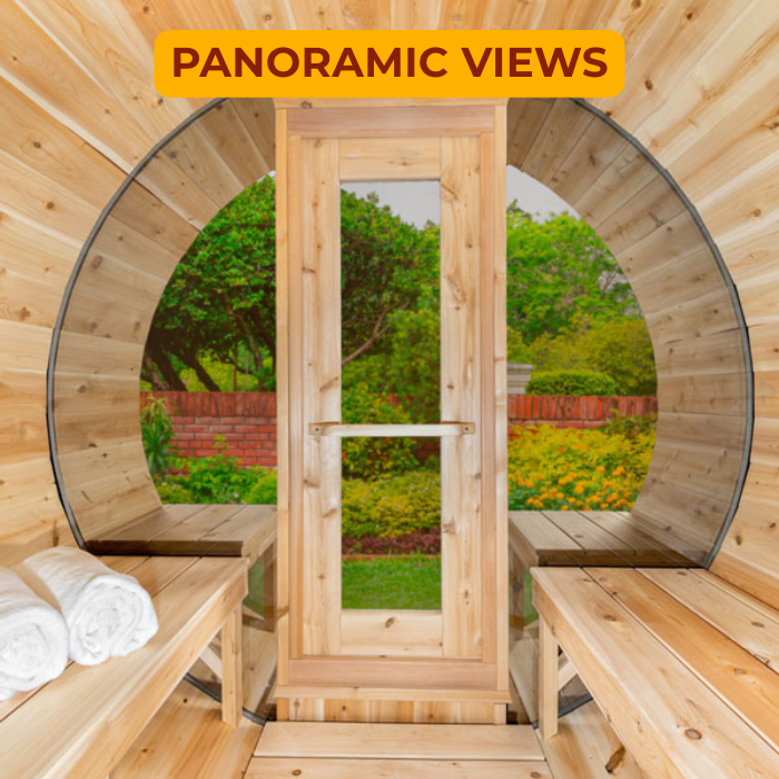Iconic Barrel Wood-Burning Sauna