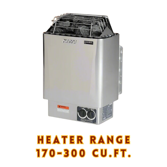 Complete HARVIA KIP 6kW Electric Sauna Heater System