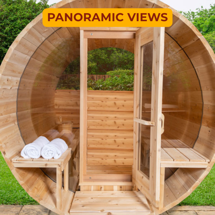 Iconic Barrel Wood-Burning Sauna