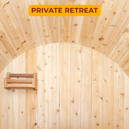 Iconic Barrel Wood-Burning Sauna