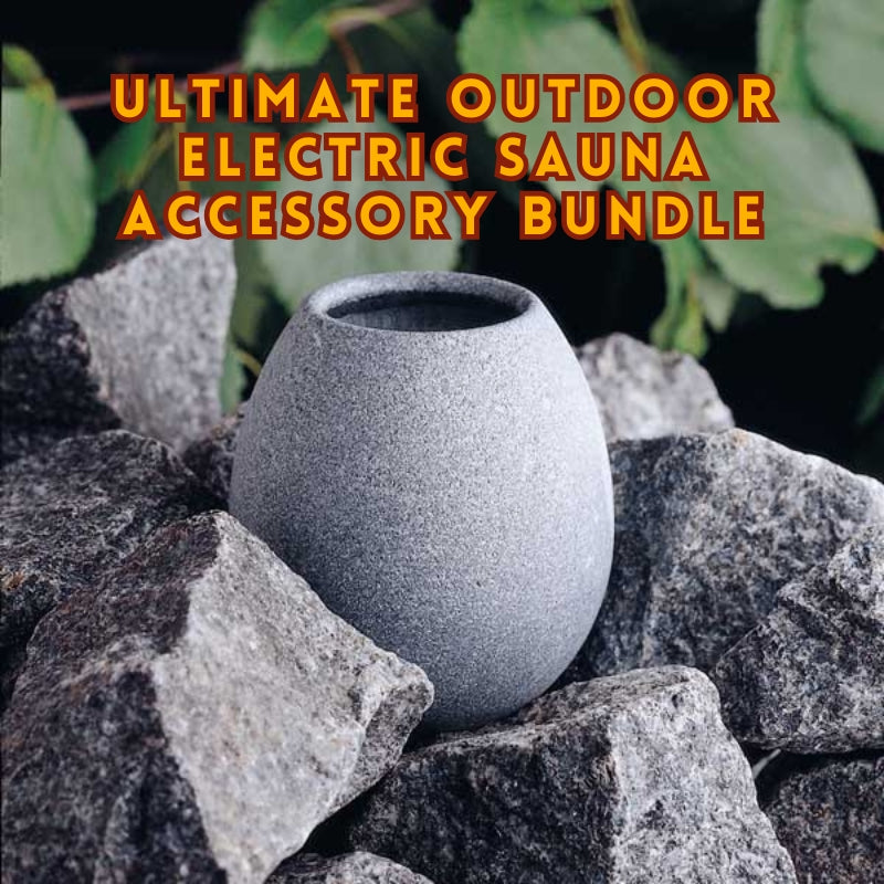 Ultimate Outdoor Electric Sauna Accessory Bundle