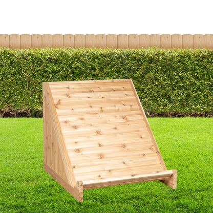 Firewood Storage Bin with Protective Cover