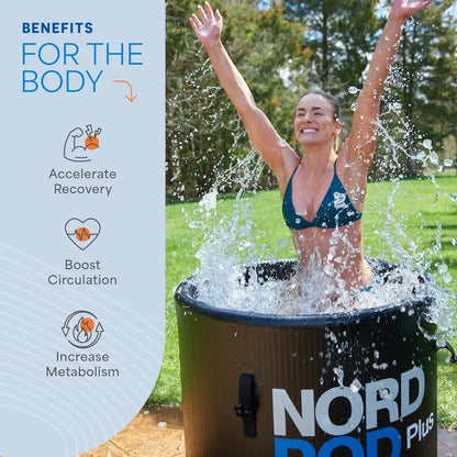 NordPod Plus and Elite Portable Cold Plunge Tub for one or two persons