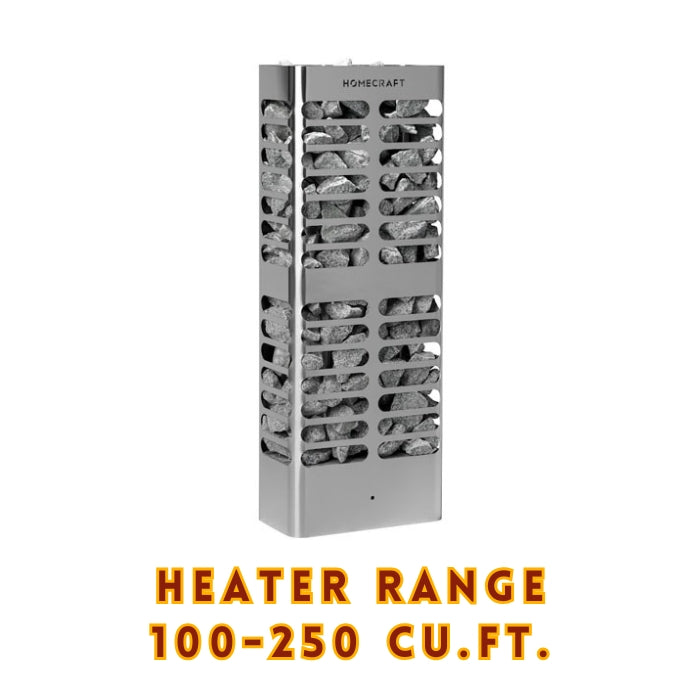 Complete HOMECRAFT Revive Slim 5kW Electric Sauna Heater System
