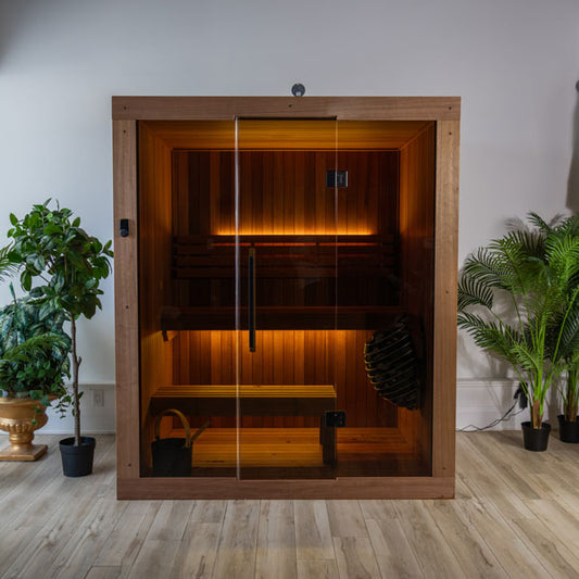 Element Studio Indoor 2-4 Person Thermowood Sauna Retreat
