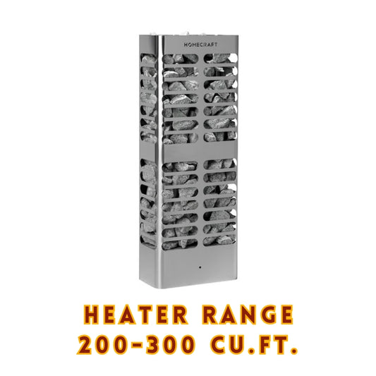Complete HOMECRAFT Revive Slim 6kW Electric Sauna Heater System