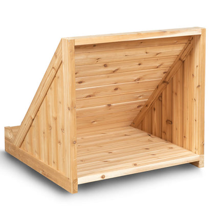 Firewood Storage Bin with Protective Cover