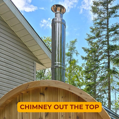 Complete NARVI NC 16 Wood-Burning Sauna Heater System with 3 Chimney Options