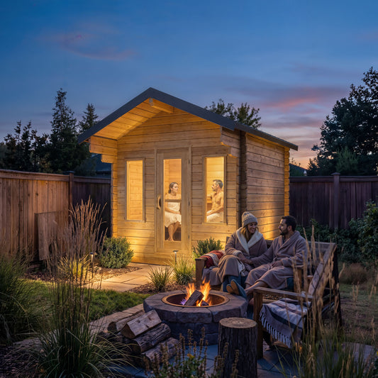 Palmer 4-Person Wood Burning Cabin Sauna Retreat