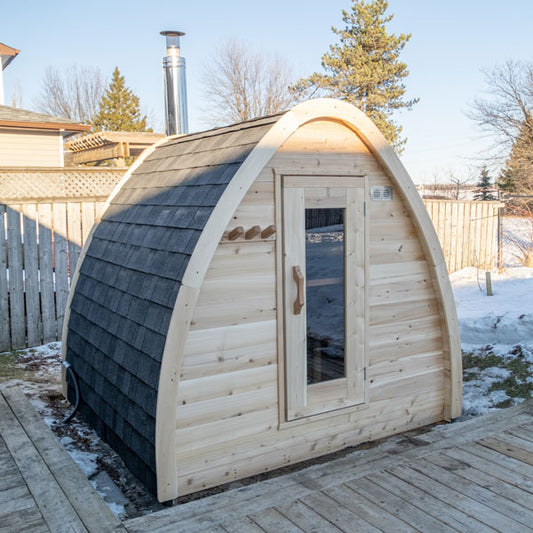 MiniPOD 4-Person Wood Burning Sauna Retreat