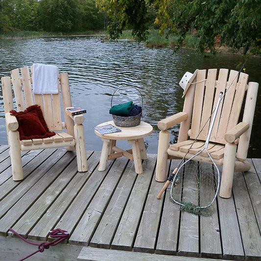 Adirondack Log Seating