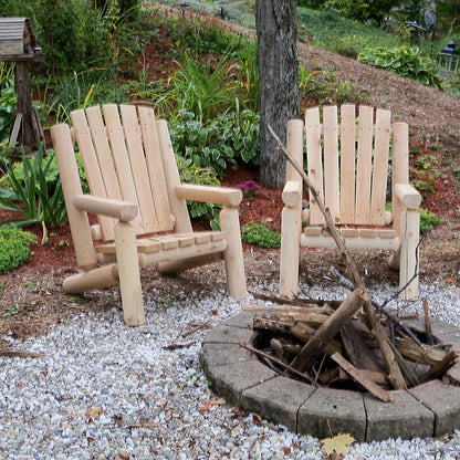 Adirondack Log Seating