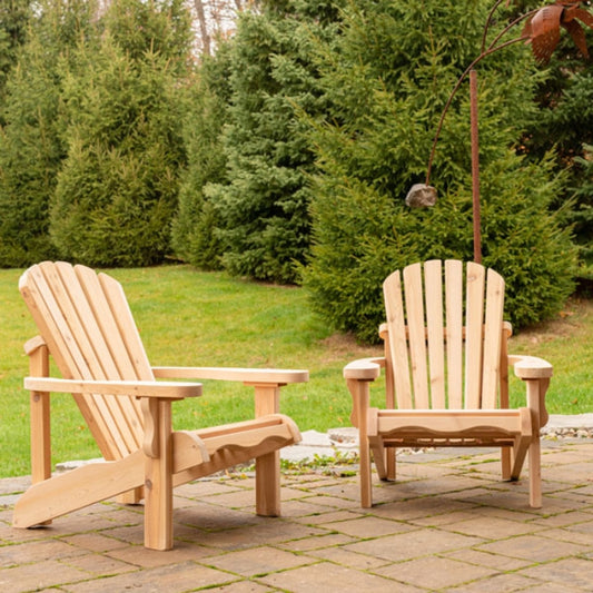 Red Cedar Adirondack Chairs + Foot Rests