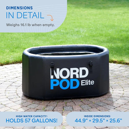 NordPod Plus and Elite Portable Cold Plunge Tub for one or two persons
